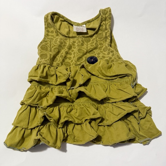 Matilda Jane Green Ruffled Sleeveless Top - Picture 1 of 2